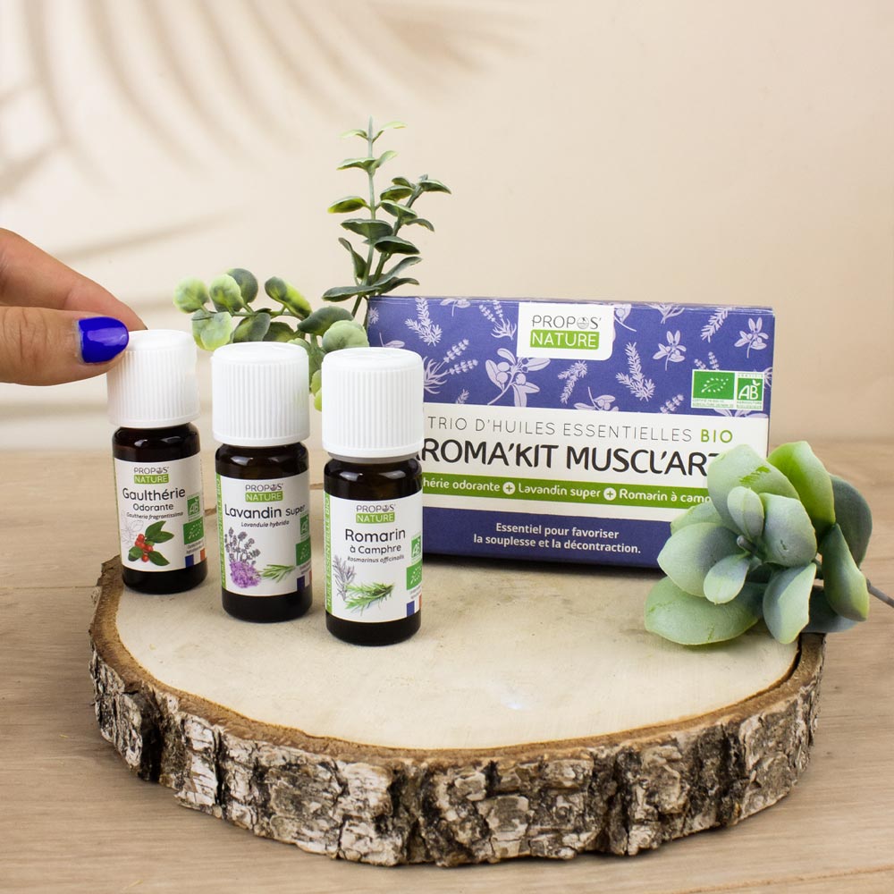 Aroma'kit Muscl'Art - 3 huiles essentielles bio