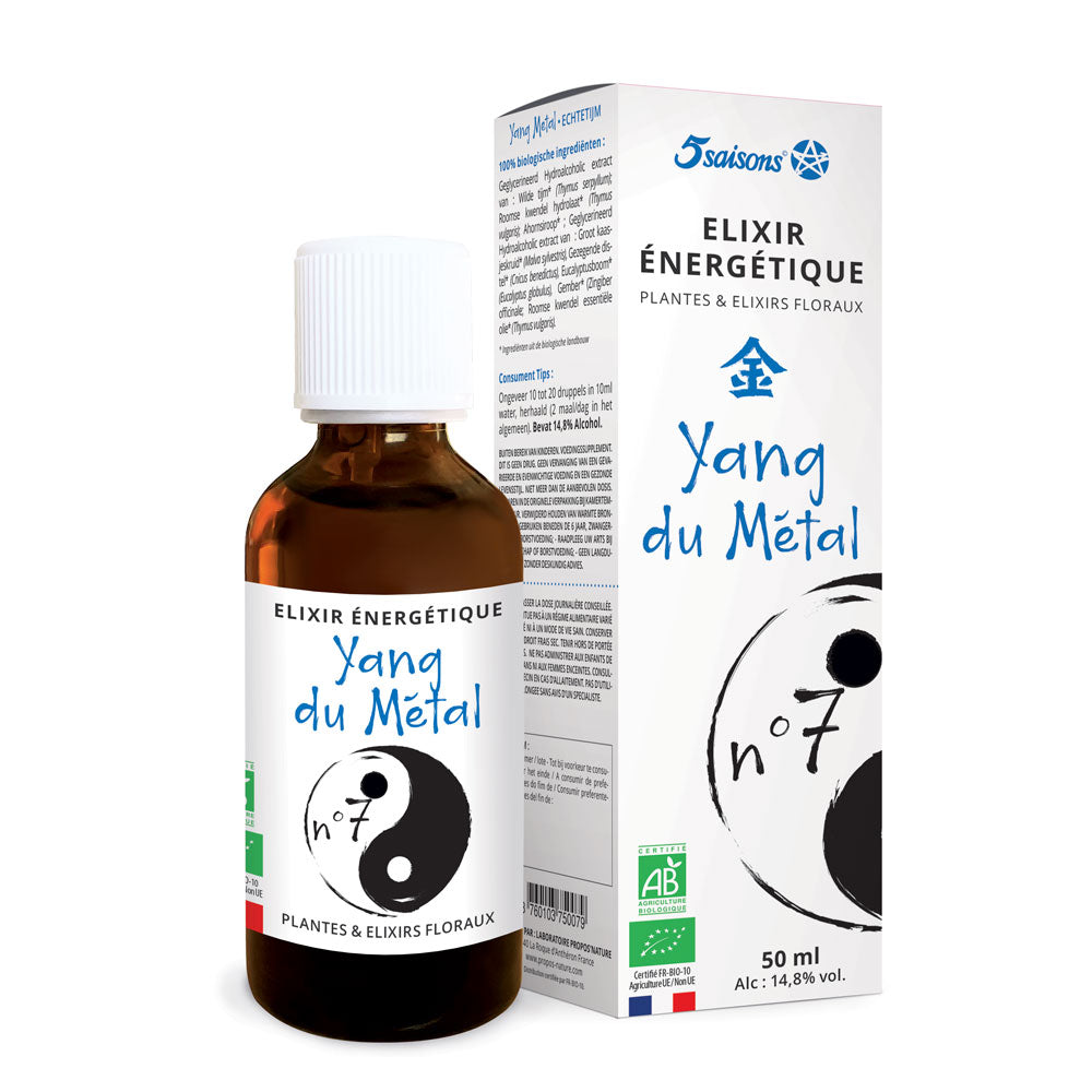 Elixir énergétique N°7 - Yang du métal