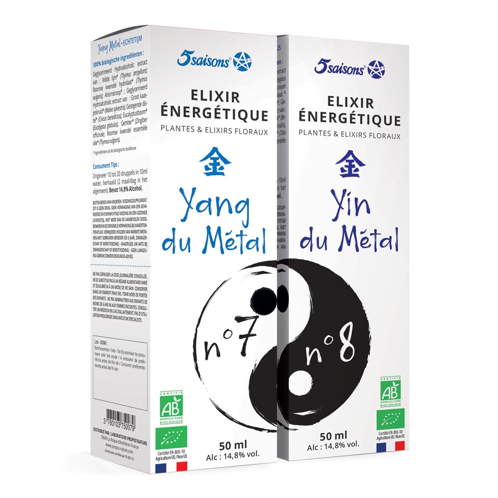 Elixir énergétique Yang et yin du métal