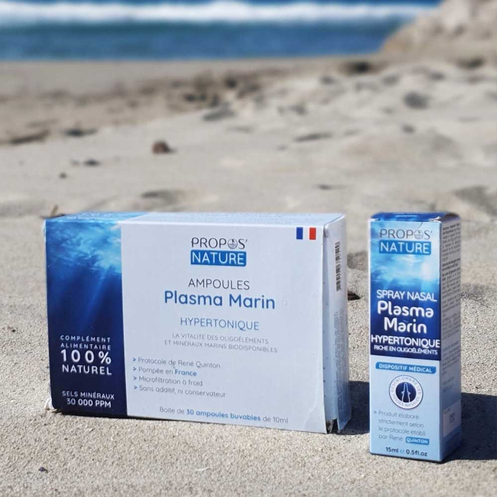 Plasma marin hypertonique
