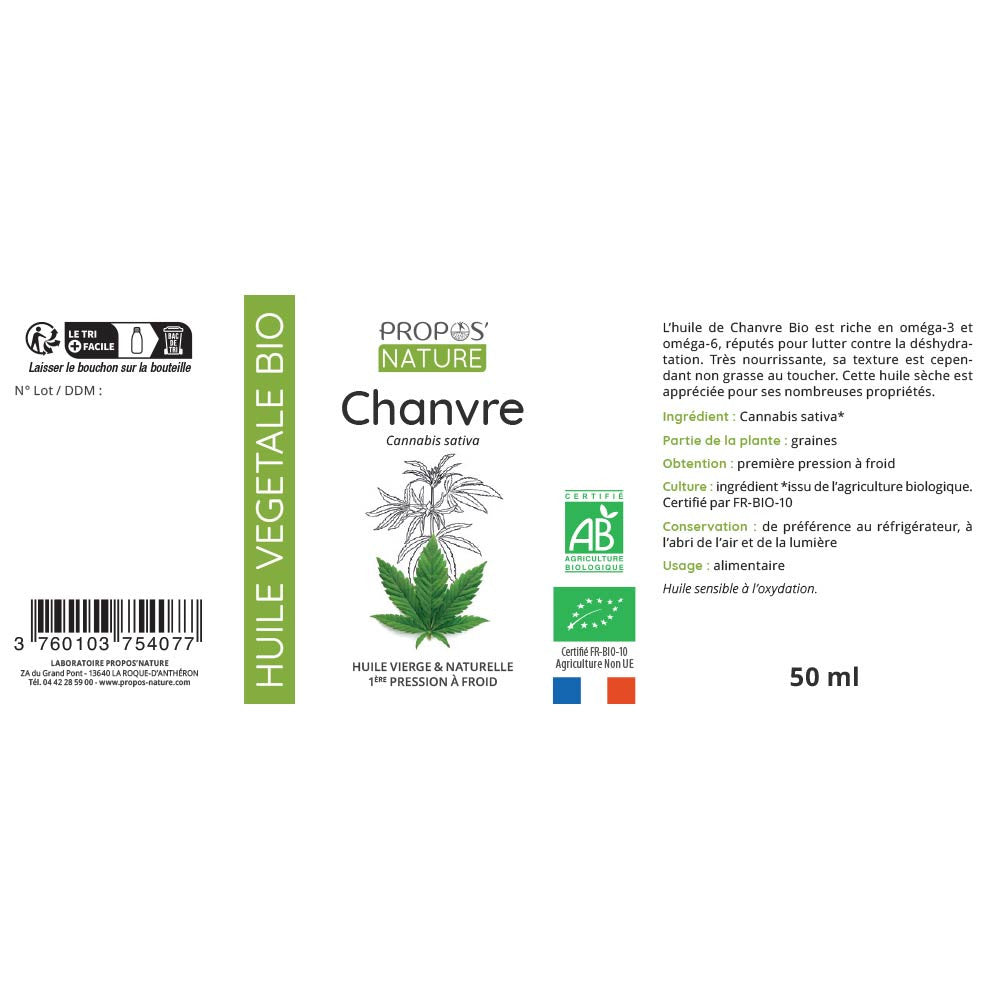 Organic Hemp Oil