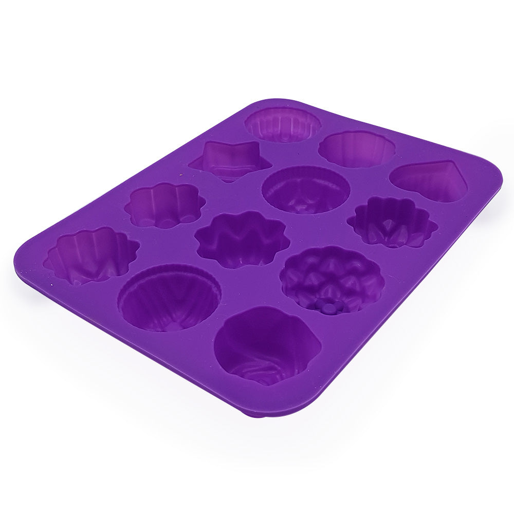 Planche de 12 moules en silicone - Foli'Flora