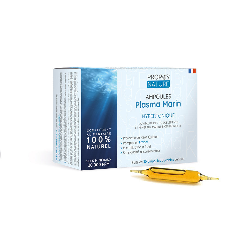 Plasma marin hypertonique