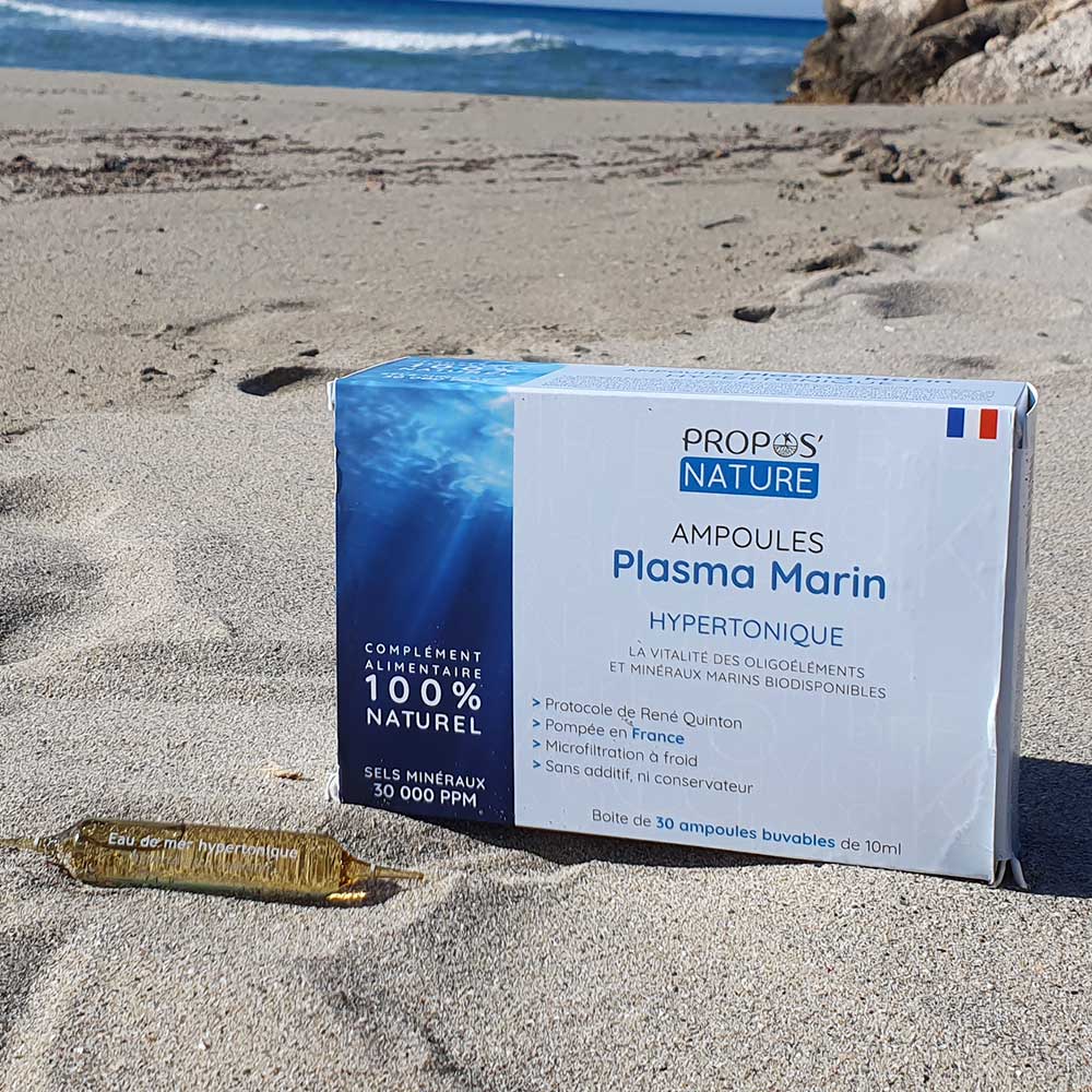 Plasma marin hypertonique