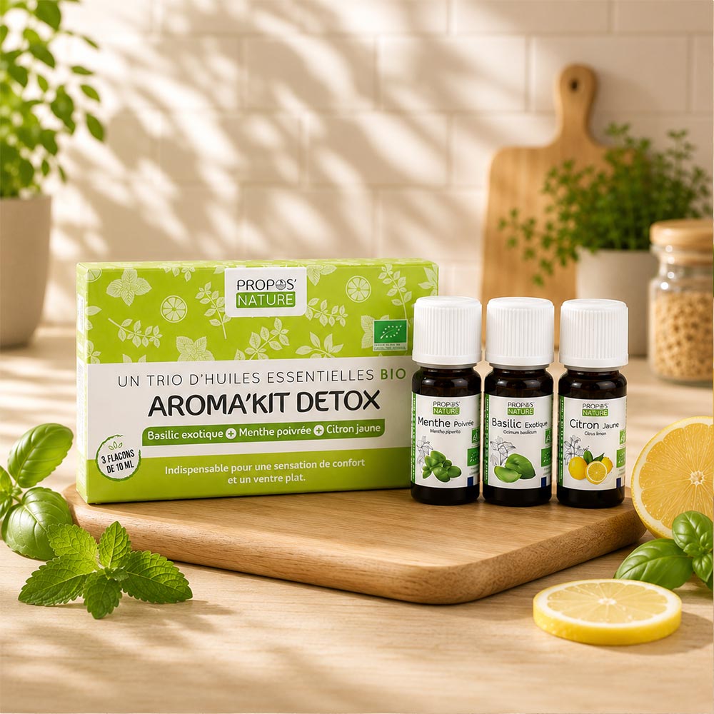 Aroma'kit Detox - 3 huiles essentielles bio