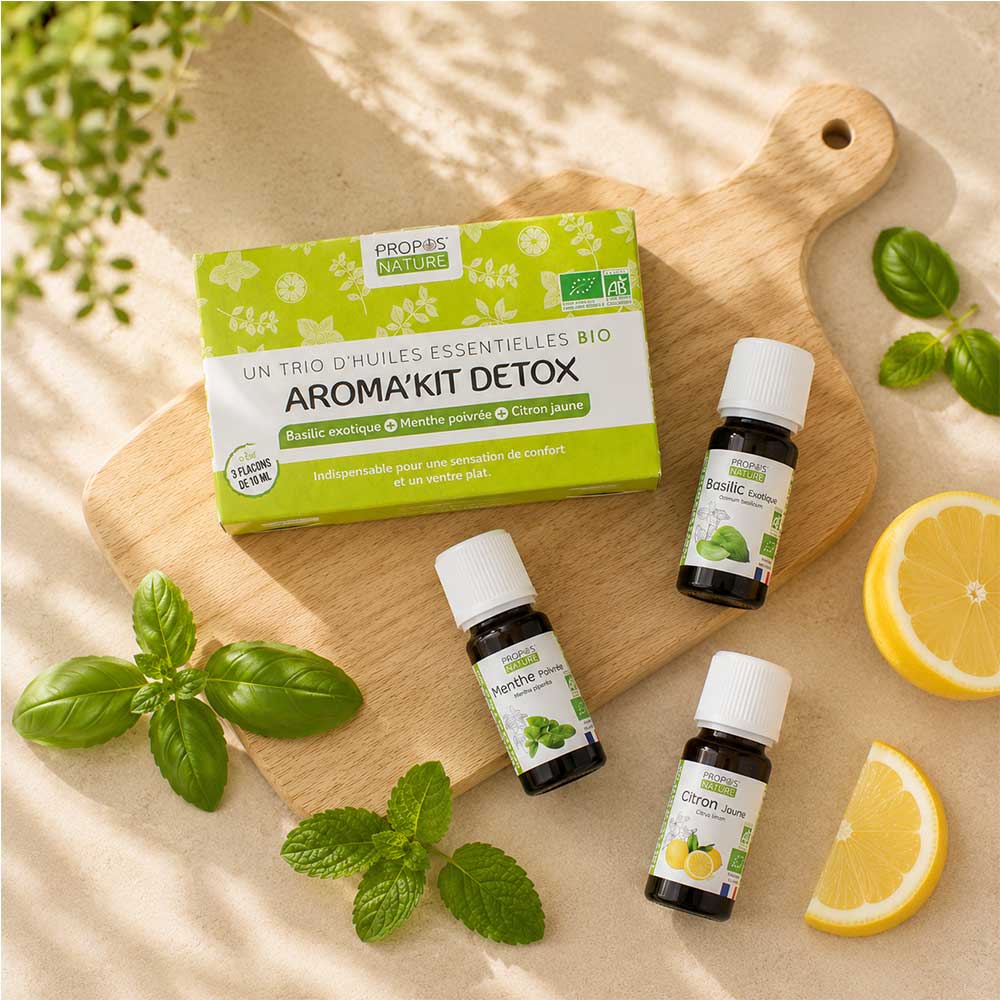 Aroma'kit Detox - 3 huiles essentielles bio