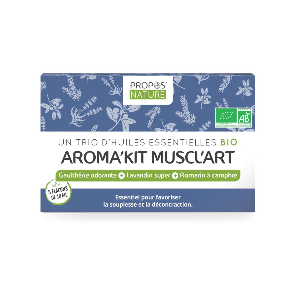 Aroma'kit Muscl'Art - 3 huiles essentielles bio