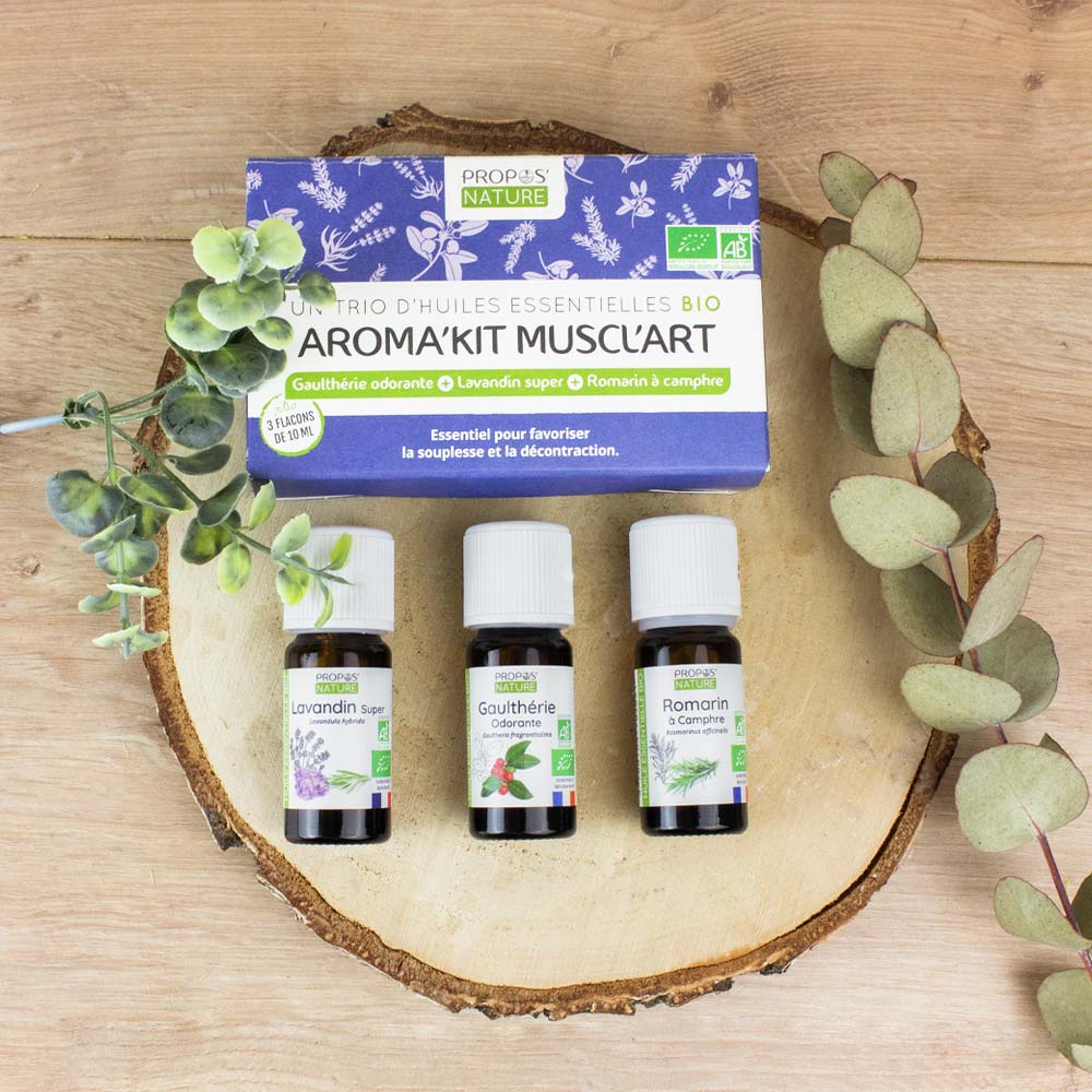 Aroma'kit Muscl'Art - 3 huiles essentielles bio