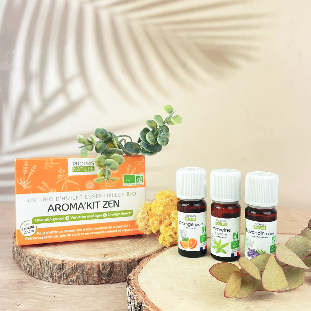 Aroma'kit Zen - 3 organic essential oils