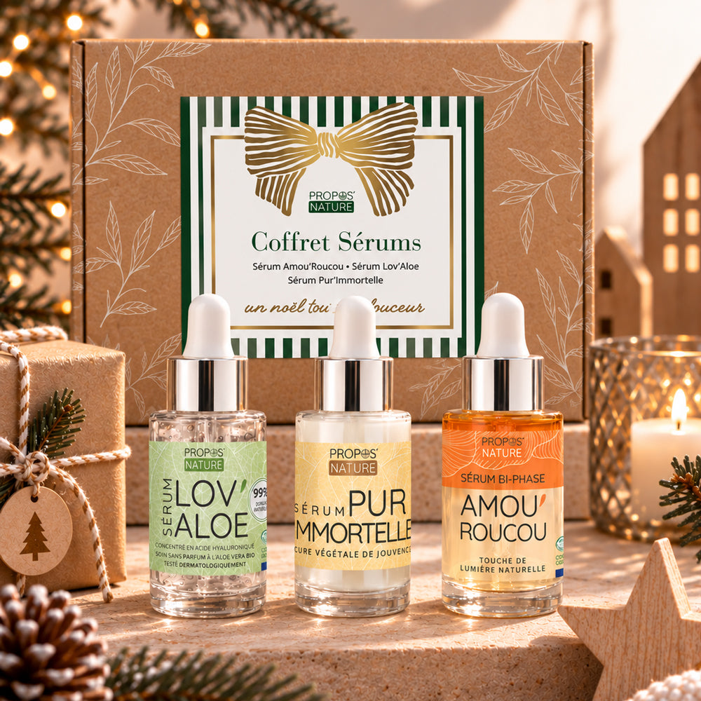 Coffret Noël – Trio de Sérums Bio