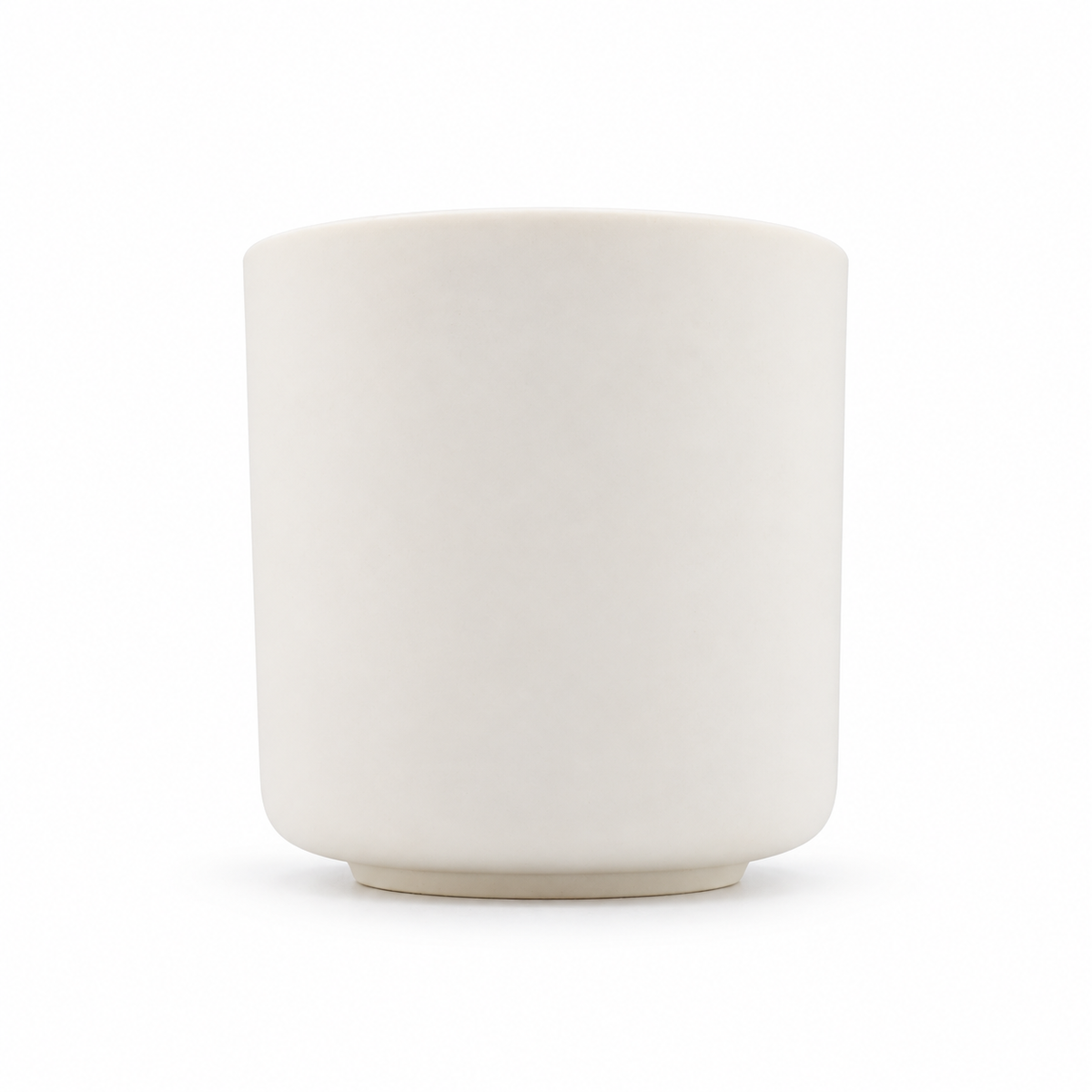 Verre à bougie en céramique blanche