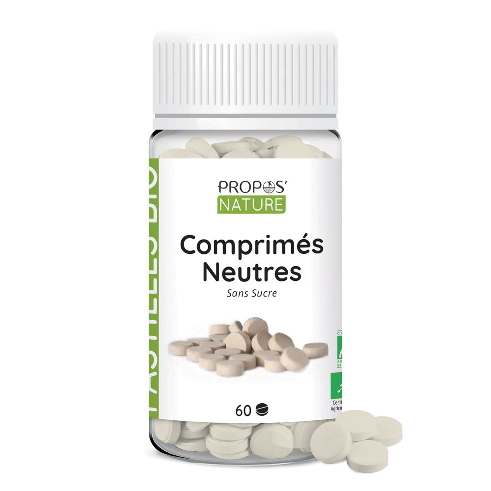 Organic neutral tablets - essential oil carriers