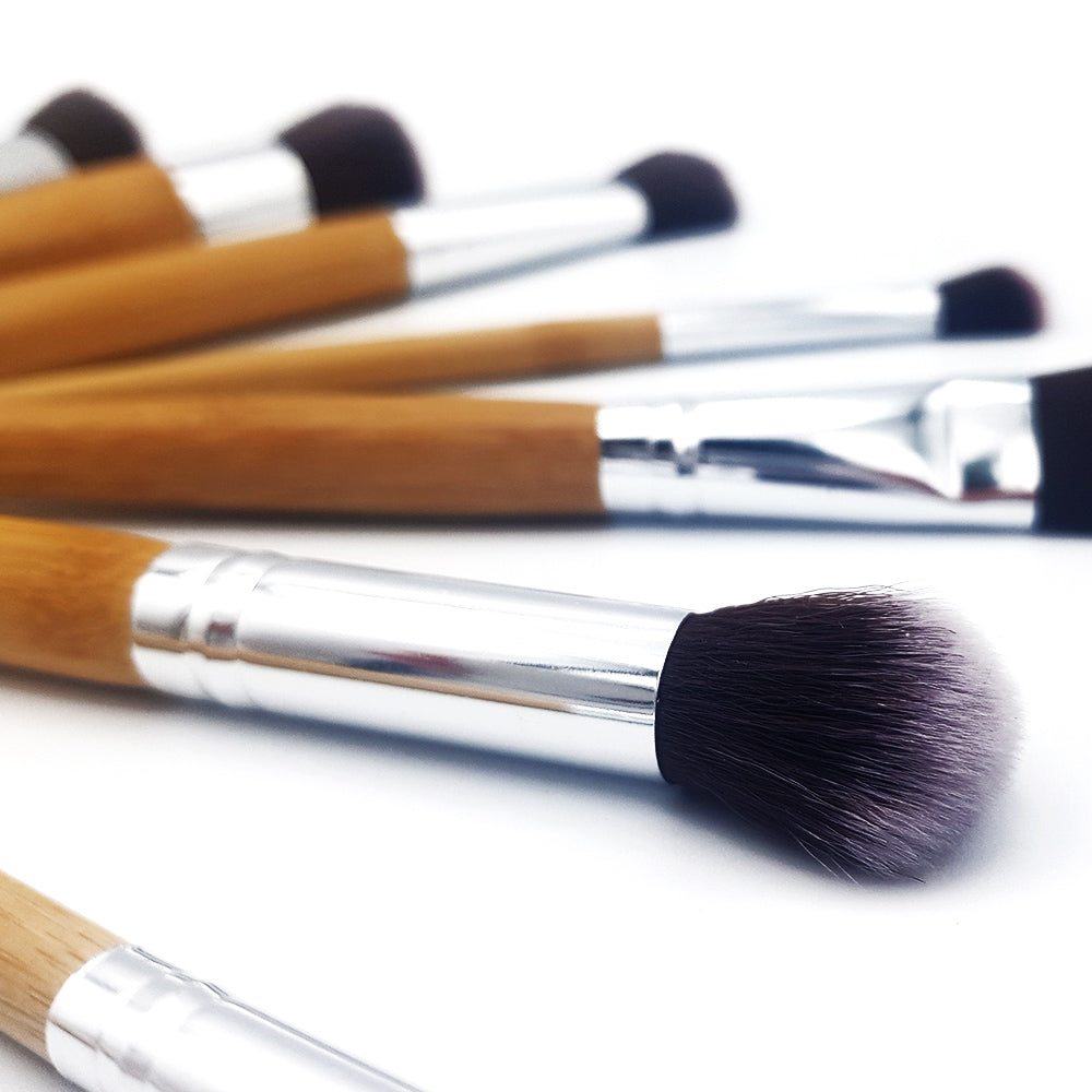 Bamboo makeup brushes
